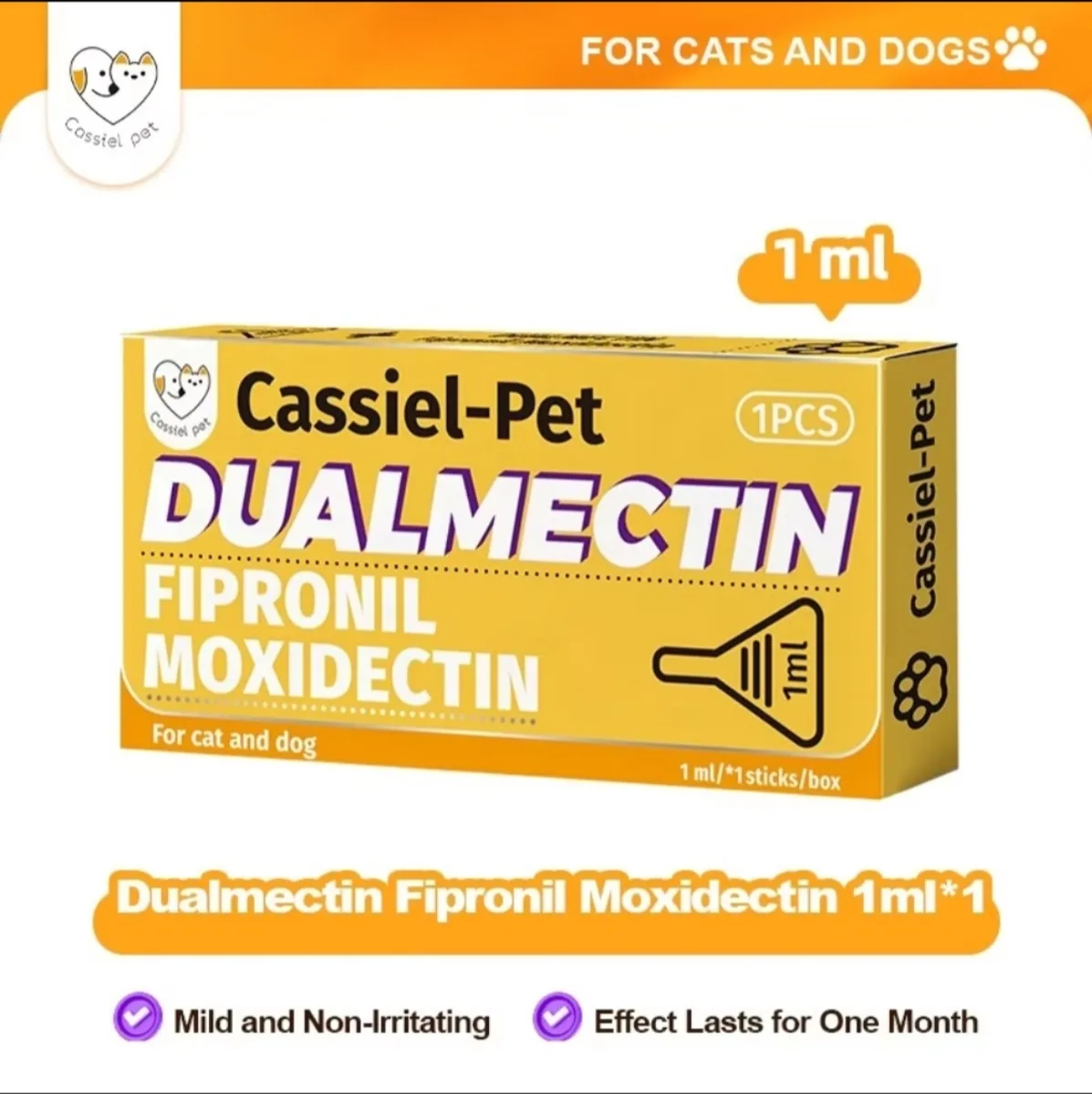 قطره ضد انگل و درمان همهجانبه Cassiel Pet